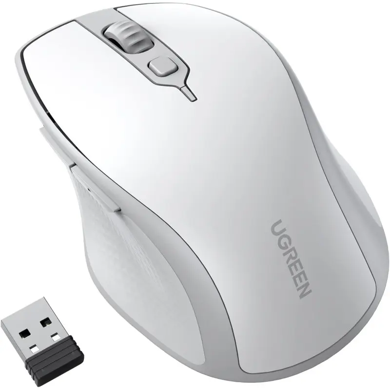 UGREEN Bluetooth and Silent Wireless Mouse, 4000DPI, Connect and switch Up to 2.webp
