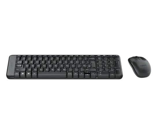 LOGITECH Wireless Combo Keyboard & Mouse, Space Saving 