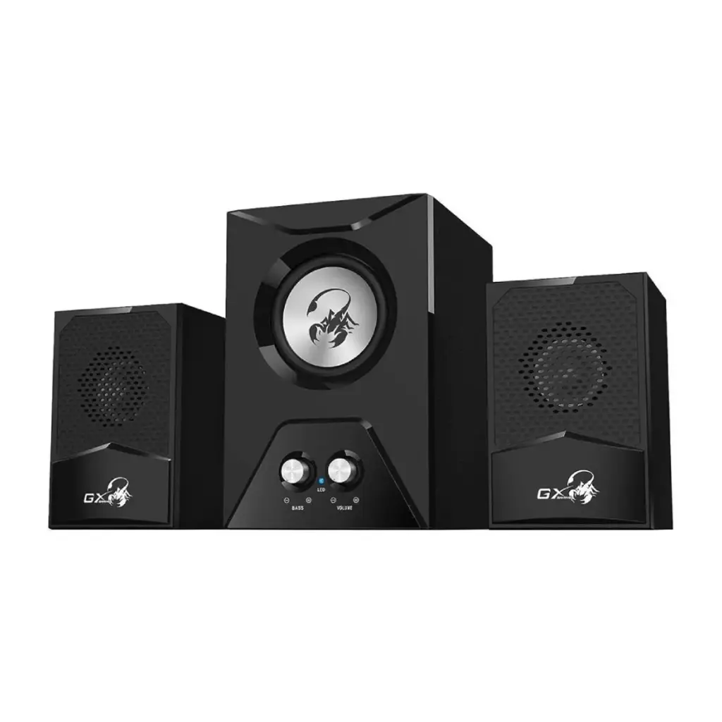 Genius 2.1CH GX Gaming Speaker,Extra BASS Subwoofer 15W, Control| SW-G2.1 500  