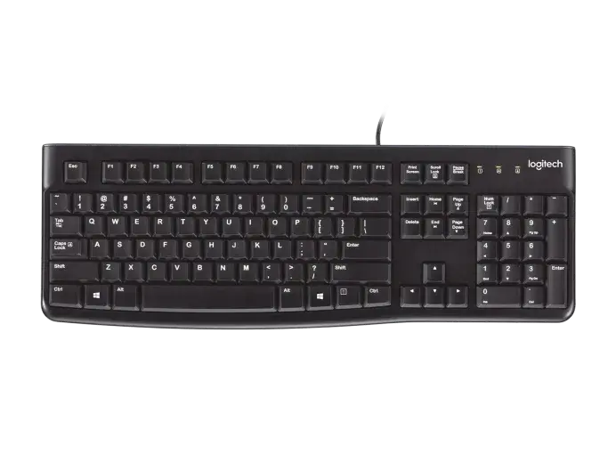 LOGITECH Wired Keyboard USB - Durable and Spill Resistant 
