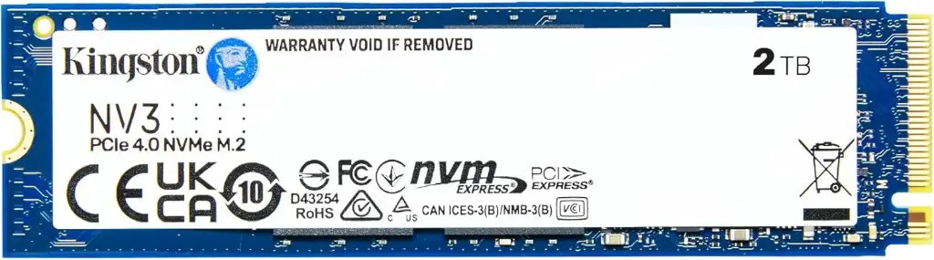 Kingston PCIe NVMe NV3 Gen4 2TB 