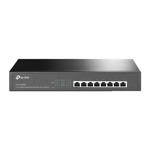 TP-LINK Switch 8 Port Gigabit Desktop/Rackmount with 8-Port PoE+ (153W)
