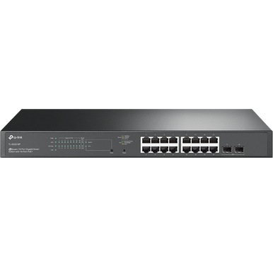 TP-LINK Switch 18 Port Gigabit Easy Smart , 16-Port PoE+ (250w) with 2giga SFP slots,Rackmount  