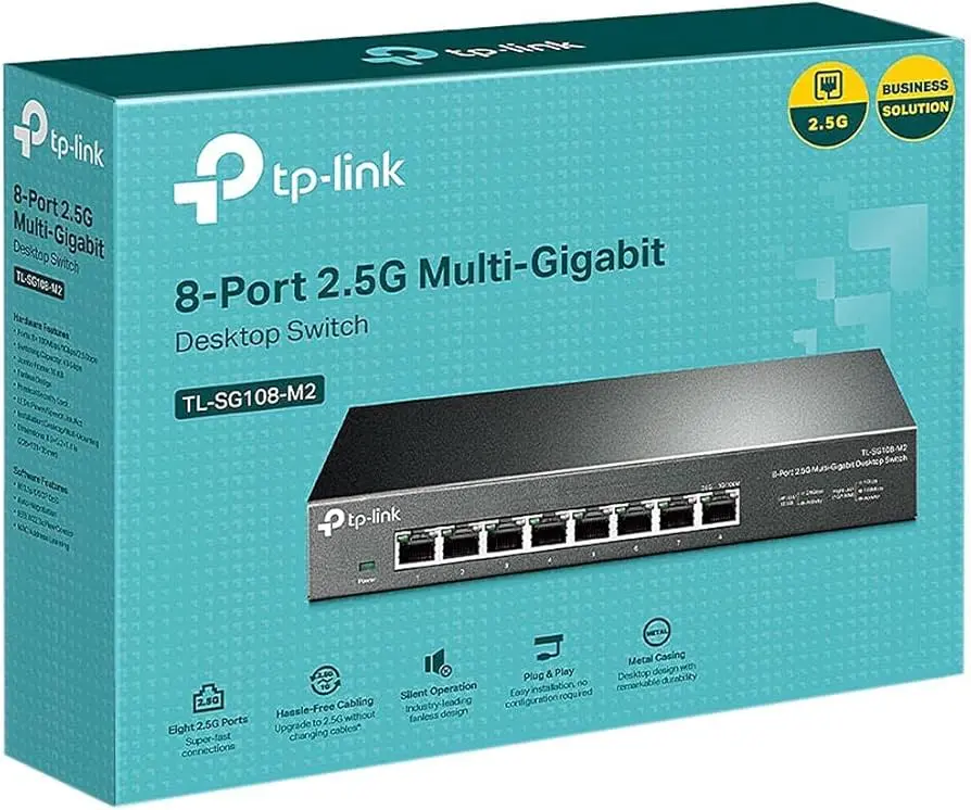 TP-LINK Switch 8 Port 2.5G Multi-Gigabit Desktop Switch 