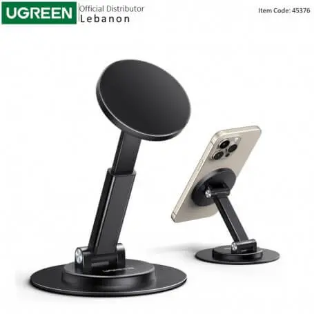  UGREEN Magnetic Phone Stand for MagSafe, Height Adjustable with 360 Degree Rotating Base