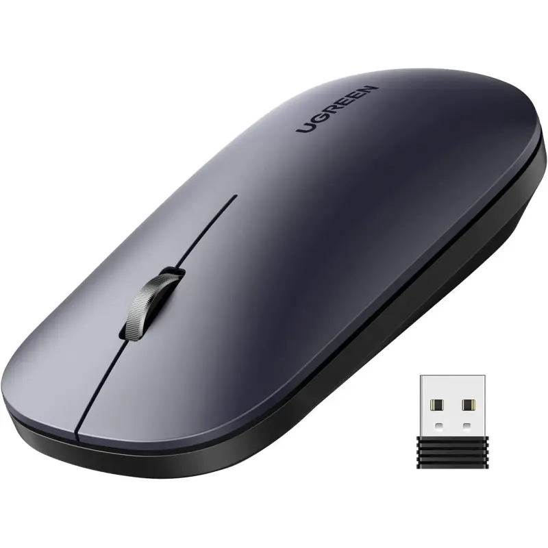 UGREEN Silent Wireless Mouse, 4000DPI, Accurate Control, Extra  Slim, Organic Shape, Natural Fit