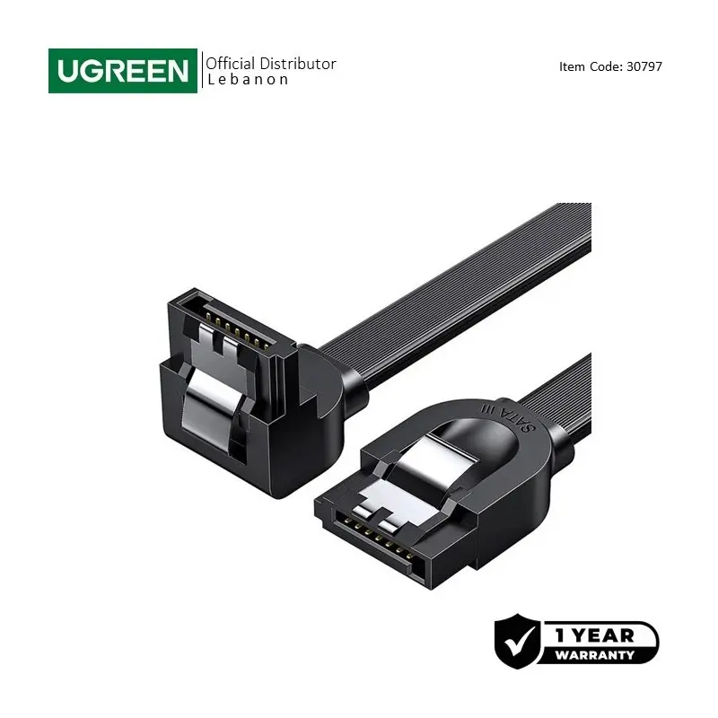  UGREEN SATA 3.0 Data Cable for 3.5 & 2.5 SSD/ HDD