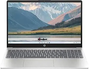 HP Laptop 15-fd0095wm, 15.6" Full HD Display, Intel Core i5-1235U, 8GB RAM, 512GB SSD, Intel Iris Xe Graphics, Windows 11 Home, Natural Silver 
