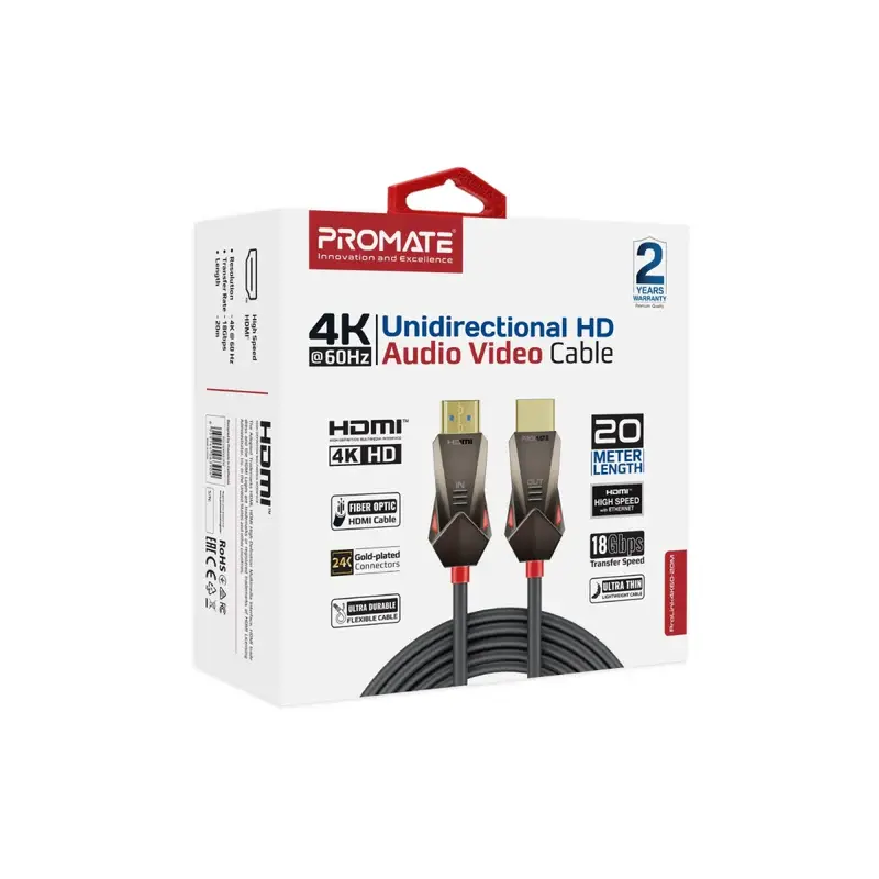 ProLink4K60-20M Unidirectional HD 4K@60Hz HDMI® Audio Video Cable