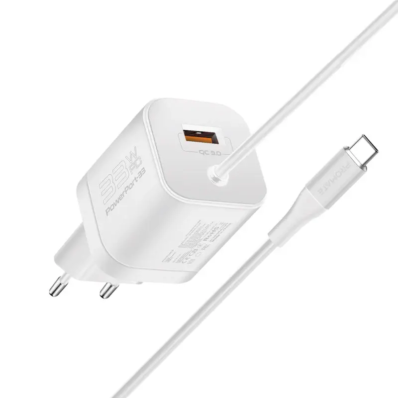 PowerPort-PDQC3 33W Super Speed Wall Charger with Quick Charge 3.0 & USB-C Power Delivery