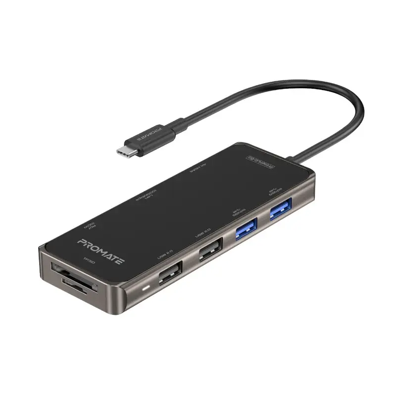 PrimeHub-Go Compact Multiport USB-C Hub with 100W Power Delivery