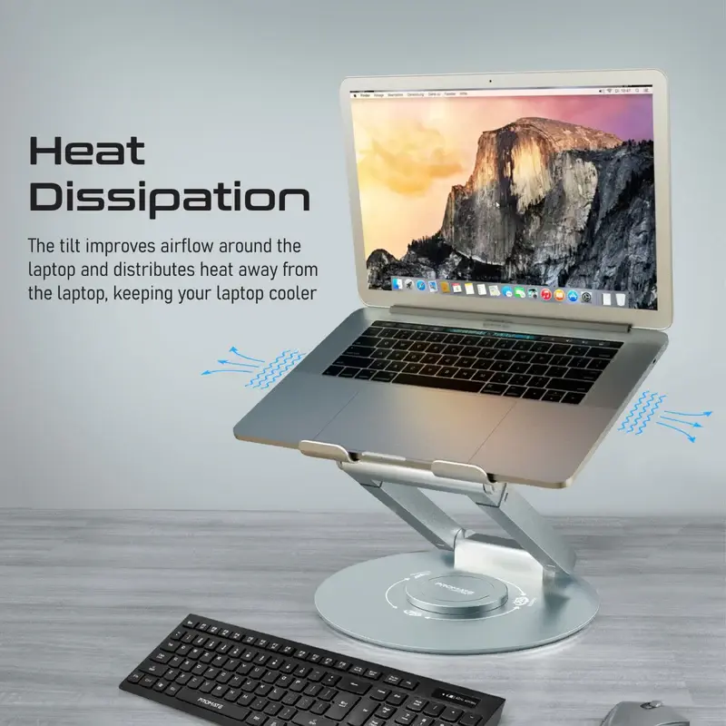 DeskMate-6 Ergonomic Multi-Level Aluminium Laptop Stand