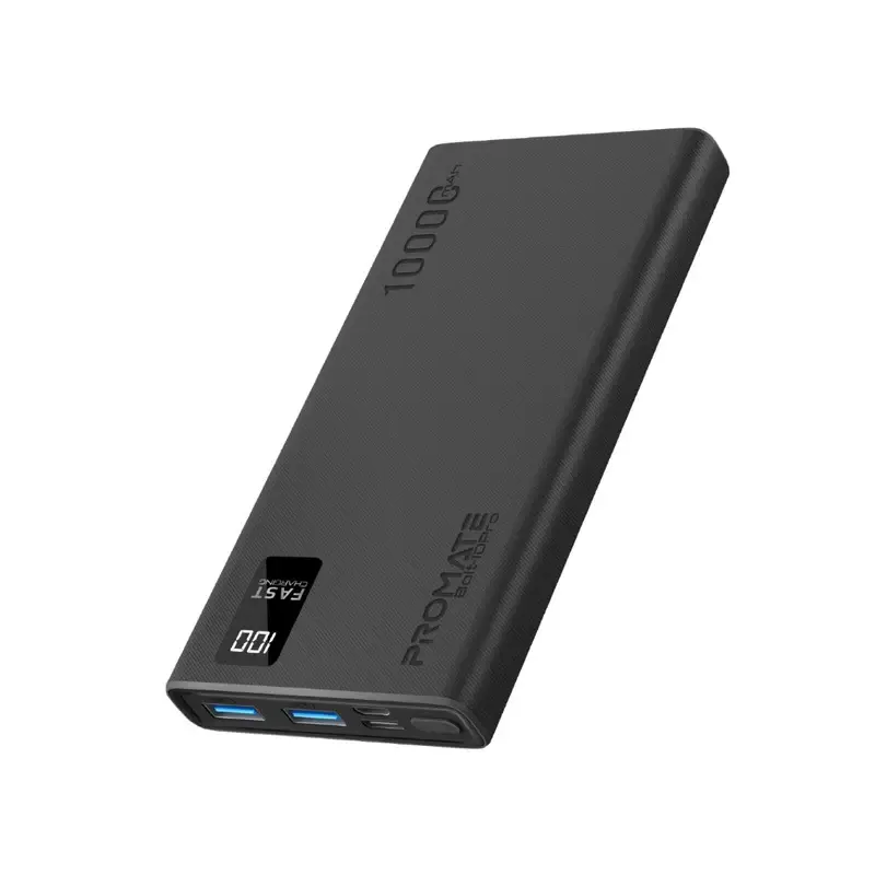Bolt-10Pro 10000mAh Compact Smart Charging Power Bank with Dual USB-A & USB-C Output
