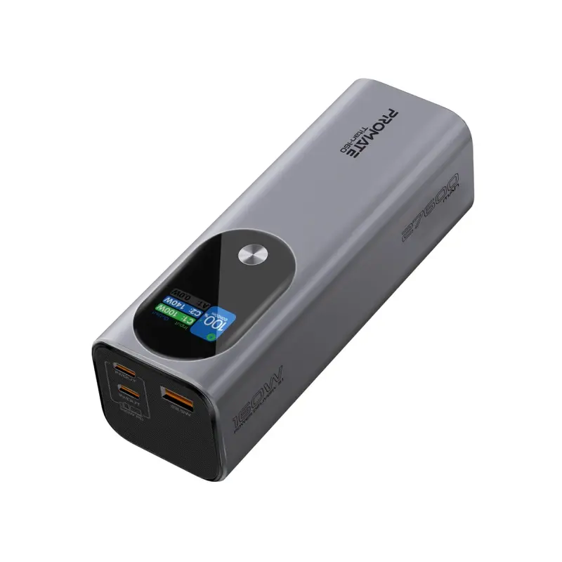Titan-160 Ultra-Compact 160W Multi-Port PD 3.1 Power Bank with TFT LCD Screen