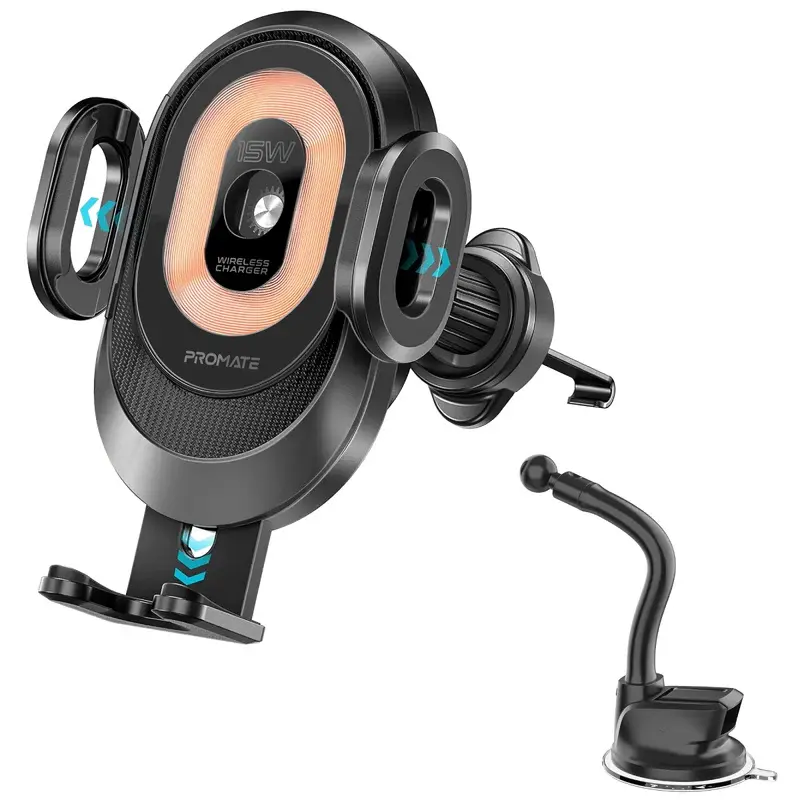PowerMount-2 15W Transparent Auto Clamping Car Wireless Charging Mount