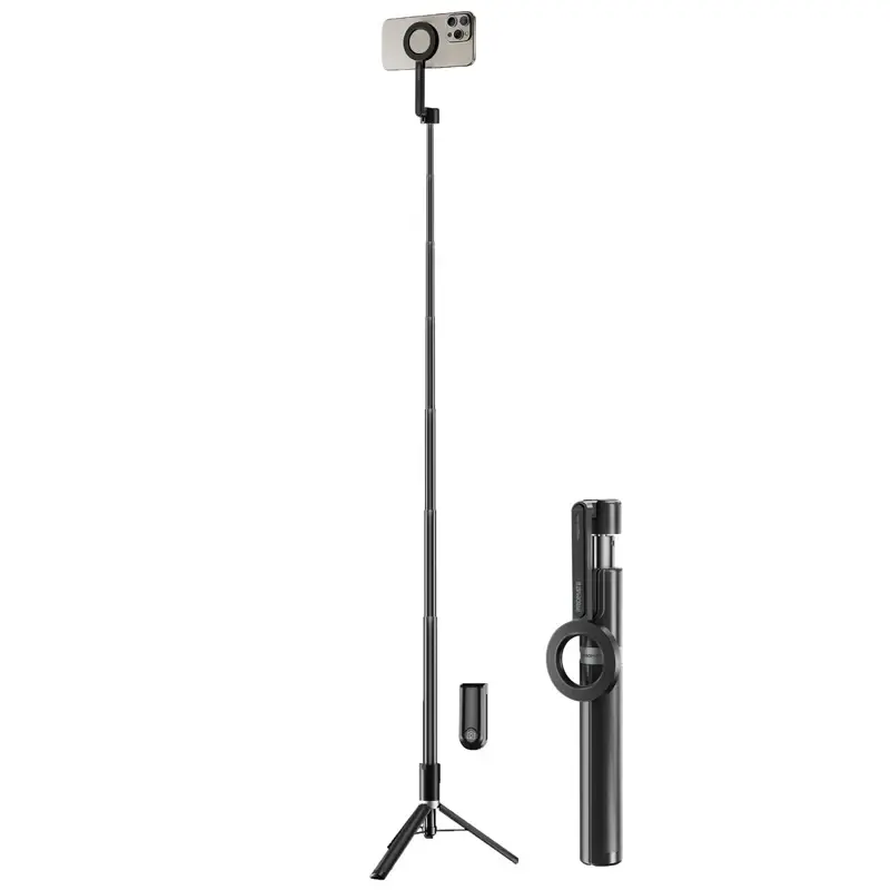MagStick-Pro MagSafe Compatible Extendable Monopod & Tripod Stand with Remote Control