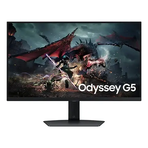 Samsung Odyssey G5 G50D | 2K Gaming Flat Monitor |27 inch |1ms Response Time| FHD Resolution: 2560x1440| Black