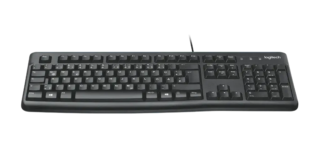 Logitech Wired Weyboard K120 EN/AR Black
