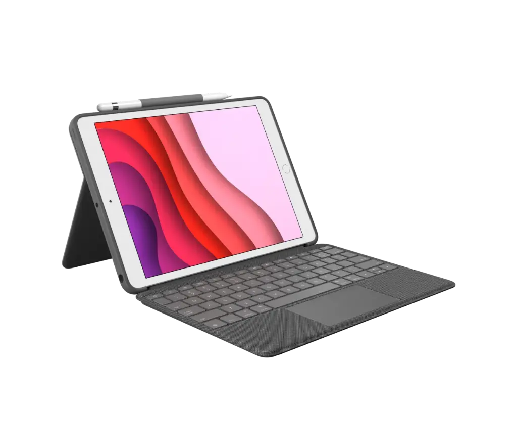 Logitech Combo Touch Case for Ipad (7th, 8th, 9th, 10th gen & A16) Oxford Grey En	