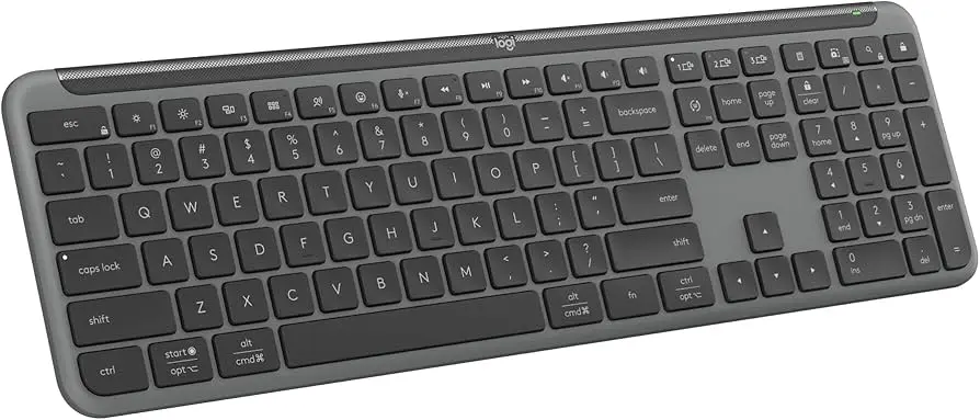 Logitech Signature Slim K950 Bluetooth Wireless Keyboard Switch Typing Between Devices GRAPHITE En/Ar