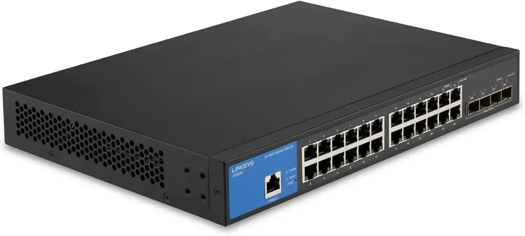 Linksys Managed Switch Gigabit 24-Port with 4Port 10G SFP+ Uplinks LGS328C-EU  