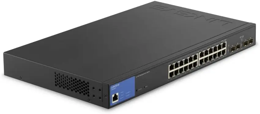 Linksys Managed Switch Gigabit 24-Port with PoE+ 250w With 4Port 1G SFP Uplinks  LGS328PC-EU 