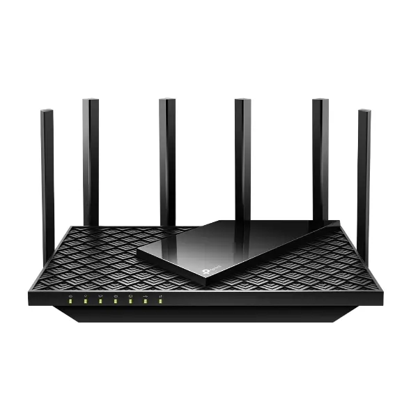 Wireless Router AX5400 Multi Gigabit 2.5G Port WiFi 6 Router , 6× Fixed High-Performance Antennas 