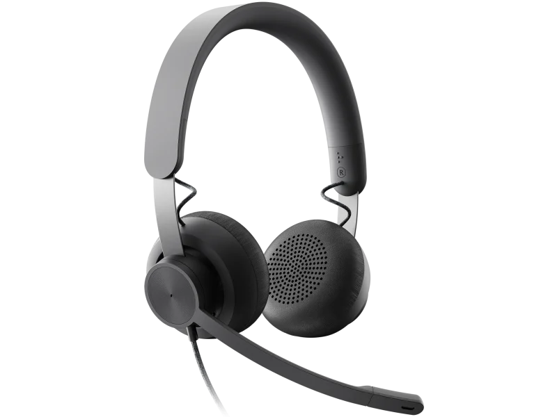 Logitech headset Zone Wired USB & usb-c Noise-Canceling Mic in-line controls 