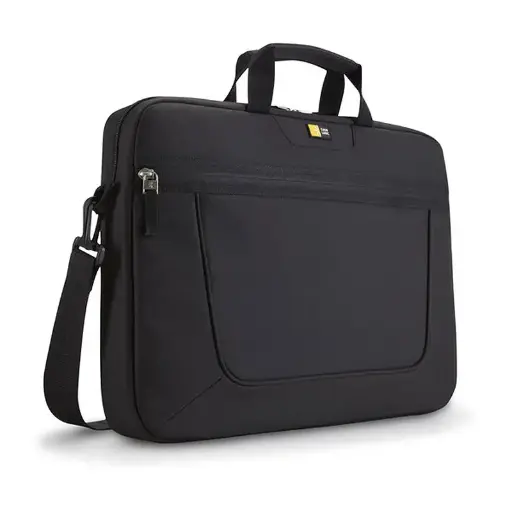 Nylon 15.6"Top Loading Laptop Case Attache,Slim Black