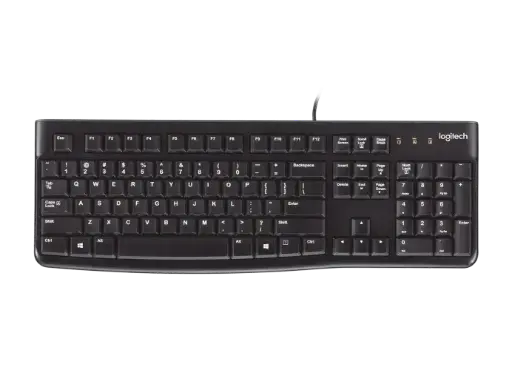 LOGITECH Wired Keyboard USB - Durable and Spill Resistant 