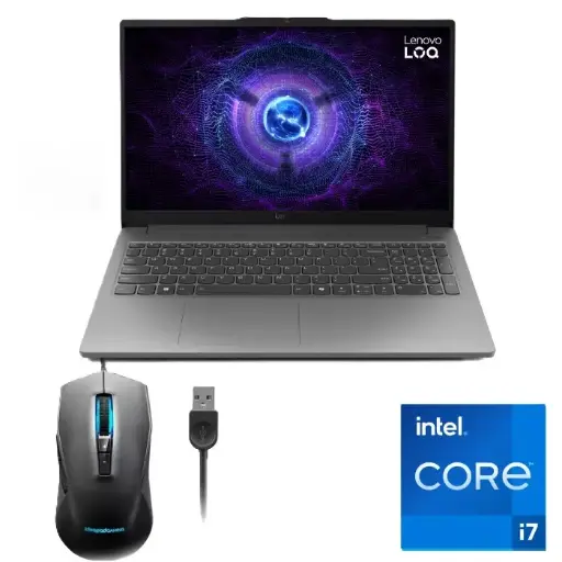 Lenovo LOQ-83LK006DAX (LUNA GREY) + Lenovo® LOQ™ M100 RGB Mouse CORE I7
