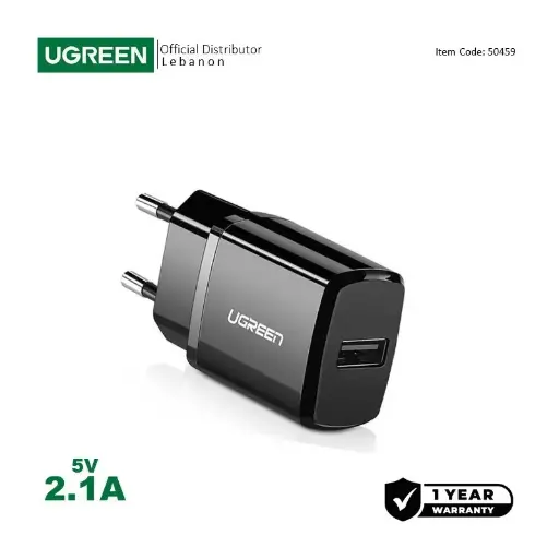 UGREEN 2.1A USB-A Smart Charger for Phones, Tablets & Ipads  