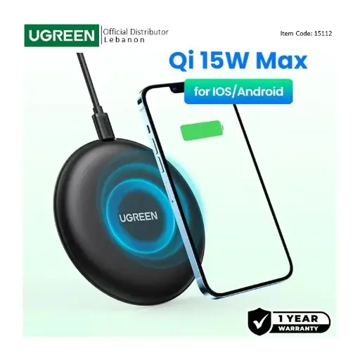  UGREEN 15W Magnetic & Fast Wireless Qi Charger