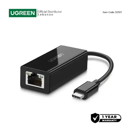 UGREEN USB-C to Gigabit Ethernet Adapter - RJ45, 10/100/1000Mbps