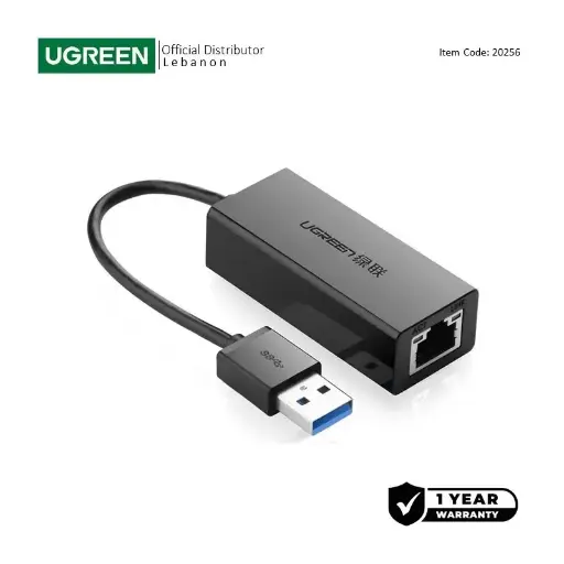 UGREEN USB 3.0 A Gigabit Ethernet Adapter - RJ45 LAN 10/100/1000Mbps