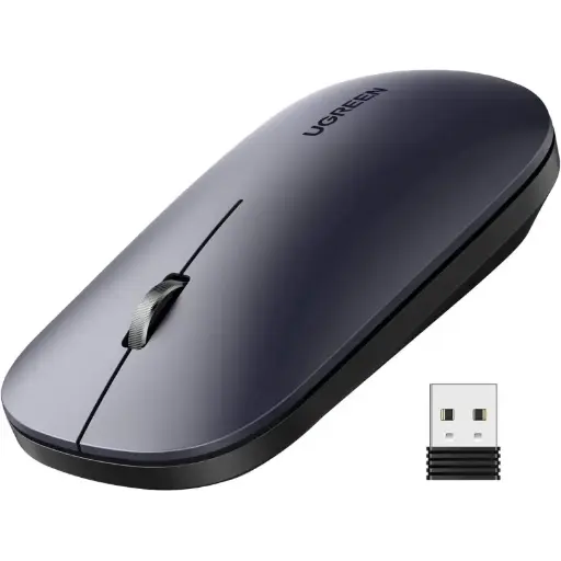  UGREEN Silent Wireless Mouse, 4000DPI, Accurate Control, Extra  Slim, Organic Shape, Natural Fit