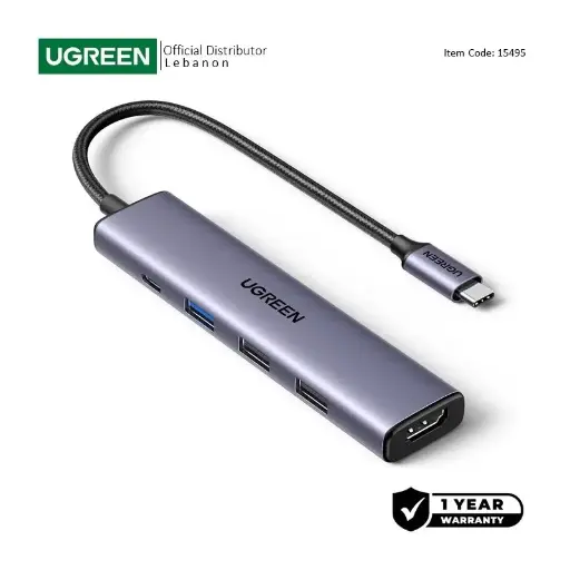 UGREEN REVODOK 5-in-1 USB-C HUB Docking Station with Power Port