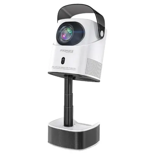 Beamer-A250 4K Ultra HD Wireless LCD Projector with Built-In Speaker & Monopod Stand