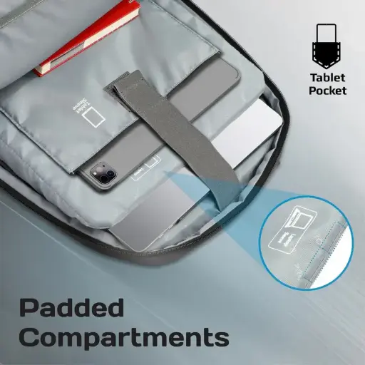 Satchel-BP SleekComfort™ 15.6" Laptop Backpack With Multiple Pockets