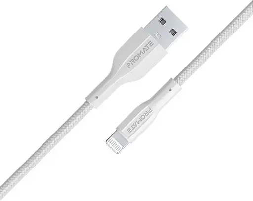  XCORD-AI200 PROMATE 2M USB-A to Lightning Connector  Super Flexible Cable 
