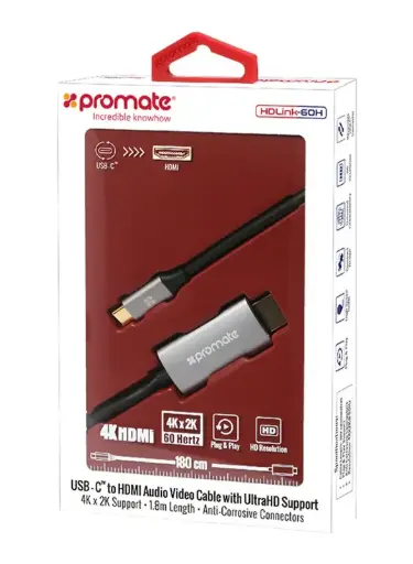 HDLink-60H USB-C to HDMI Audio Video Cable with UltraHD Support