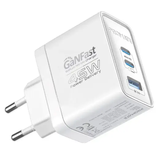PowerPort-45 45W Power Delivery GaNFast™ Charger with Quick Charge 3.0