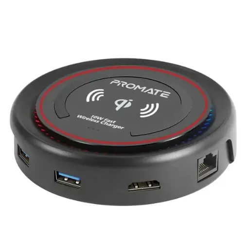 CenterHub All-in-One USB-C™ Hub with 100W Power Delivery & 10W Qi Wireless Charger