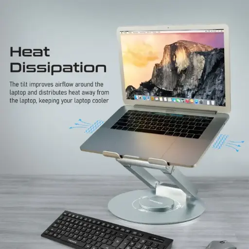 DeskMate-6 Ergonomic Multi-Level Aluminium Laptop Stand