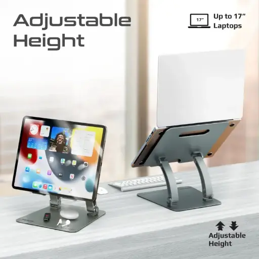 DeskMate-7 Ergonomic Multi-Level Aluminum Laptop Stand
