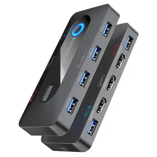 MediaSwitch-KVM 4K@60Hz KVM Switch with USB 3.0 Expansion