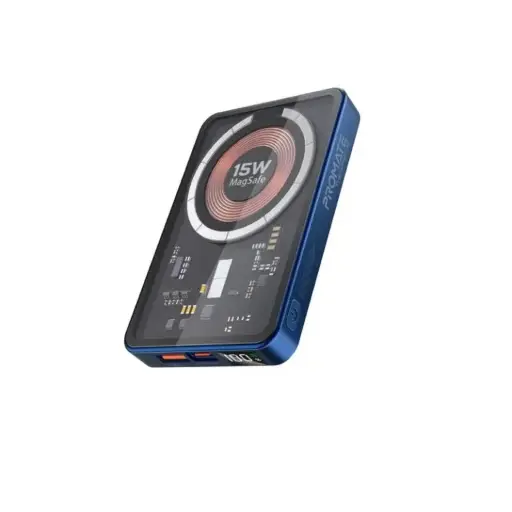 Promate TransPack-10 Transparent 15W MagSafe wireless charging power bank