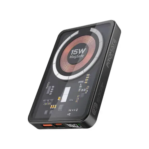 TransPack-5 Transparent 15W MagSafe wireless charging power bank