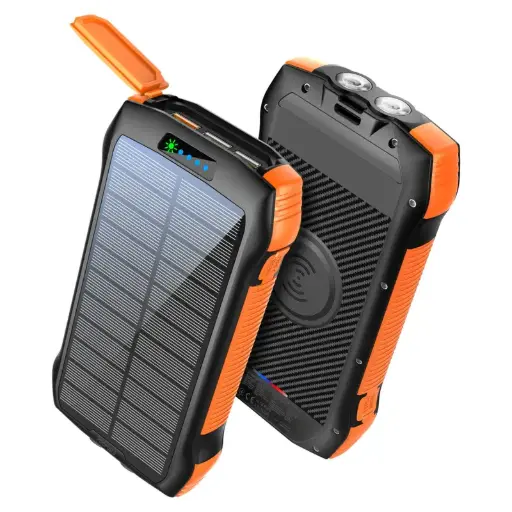 SolarTank-20PDQi 20000mAh Rugged EcoLight™ Solar Power Bank