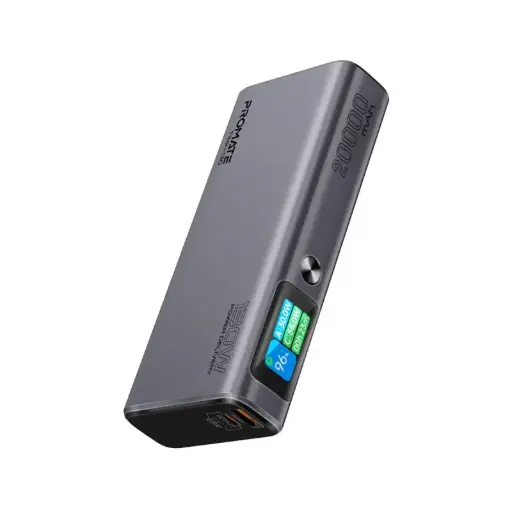 Titan-130 Sleek 130W Multi-Port Power Delivery Power Bank with TFT LCD Screen
